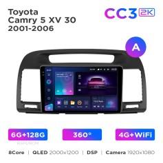 Radio samochodowe Teyes CC3 2k 6+128 Gb 360° Toyota Camry 5 XV 30 2001-2006 (A) 9