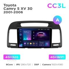 Radio samochodowe do Toyota Camry 5 XV 30 2001-2006 (A) Teyes CC3L 4+32 Gb 9"