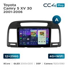 Radio samochodowe Teyes CC4 Pro 2k 12+256 Gb Toyota Camry 5 XV 30 2001-2006 (A) 9"