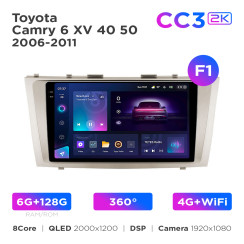 Radio samochodowe Teyes CC3 2k 6+128 Gb 360° Toyota Camry 6 XV 40 50 2006-2011 (F1) 9