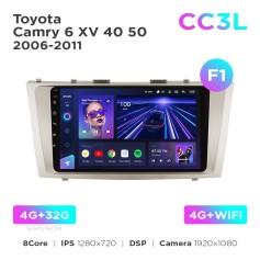 Radio samochodowe do Toyota Camry 6 XV 40 50 2006-2011 (F1) Teyes CC3L 4+32 Gb 9"