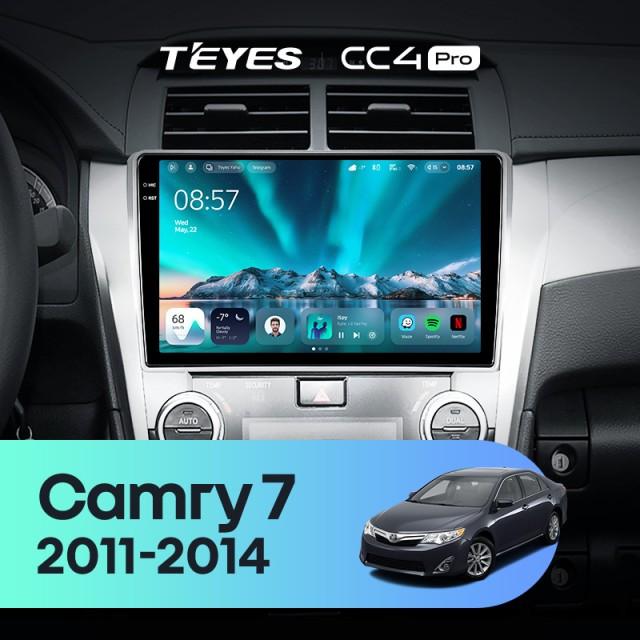 Radio samochodowe Teyes CC4 Pro 2k 8+128 Gb Toyota Camry 7 XV 50 55 2011-2014 (A) 10"