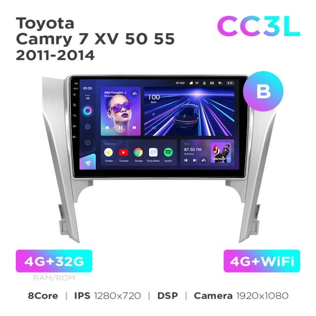 Radio samochodowe do Toyota Camry 7 XV 50 55 2011-2014 (B) Teyes CC3L 4+32 Gb 10"