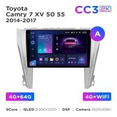 Radio samochodowe Teyes CC3 2k 4+64 Gb Toyota Camry 7 XV 50 55 2014-2017 (A) 10"