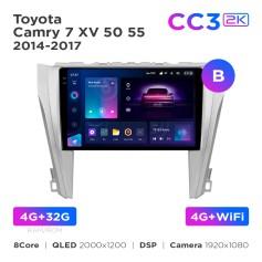Radio samochodowe Teyes CC3 2k 4+32 Gb Toyota Camry 7 XV 50 55 2014-2017 (B) 10"