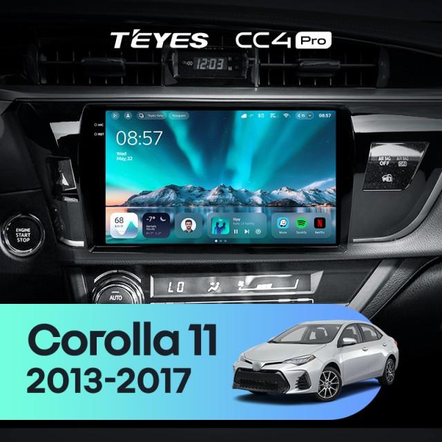 Radio samochodowe Teyes CC4 Pro 2k 8+128 Gb Toyota Corolla 11 Middle East 2013-2017 (A) 10"