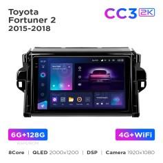 Radio samochodowe Teyes CC3 2k 6+128 Gb Toyota Fortuner 2 2015-2018 9"