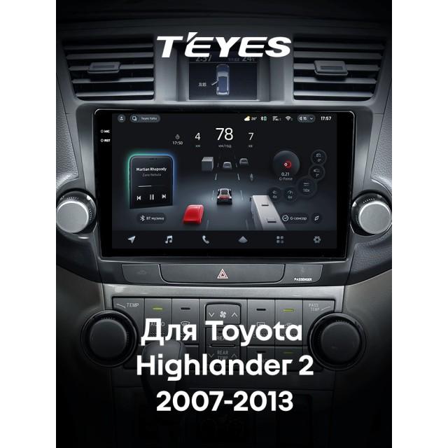 Radio samochodowe Teyes CC4 Pro 2k 12+256 Gb Toyota Highlander 2 XU40 2007-2013 (F1) 10"