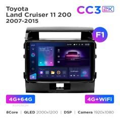 Radio samochodowe Teyes CC3 2k 4+64 Gb Toyota Land Cruiser 200 11 2007-2015 (F1) 10"