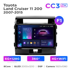 Radio samochodowe Teyes CC3 2k 6+128 Gb 360° Toyota Land Cruiser 200 11 2007-2015 (F1) 10