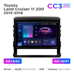 Radio samochodowe Teyes CC3 2k 4+64 Gb Toyota Land Cruiser 11 200 2015-2020 9"
