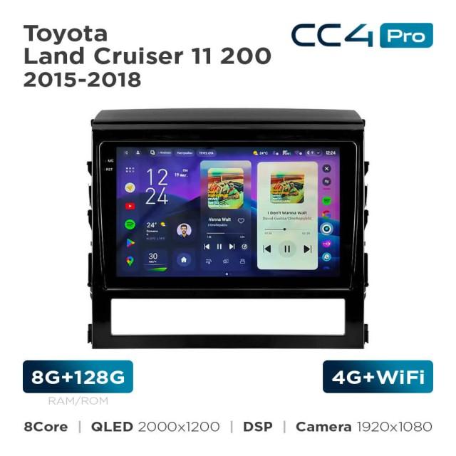 Radio samochodowe Teyes CC4 Pro 2k 8+128 Gb Toyota Land Cruiser 11 200 2015-2020 9"