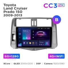 Radio samochodowe Teyes CC3 2k 6+128 Gb Toyota Land Cruiser Prado 150 2009-2013 (B) 9"