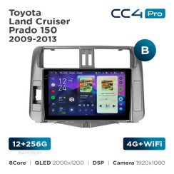 Radio samochodowe Teyes CC4 Pro 2k 12+256 Gb Toyota Land Cruiser Prado 150 2009-2013 (B) 9"