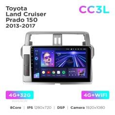 Radio samochodowe do Toyota Land Cruiser Prado 150 2013-2017 Teyes CC3L 4+32 Gb 10"