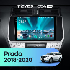 Radio samochodowe Teyes CC4 Pro 2k 12+256 Gb Toyota Land Cruiser Prado 150 2018-2020 10"
