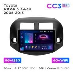 Radio samochodowe Teyes CC3 2k 6+128 Gb Toyota RAV4 3 XA30 2005-2013 (F2) 10"