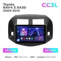 Radio samochodowe do Toyota RAV4 3 XA30 2005-2013 (F2) Teyes CC3L 4+32 Gb 10"