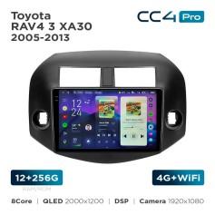 Radio samochodowe Teyes CC4 Pro 2k 12+256 Gb Toyota RAV4 3 XA30 2005-2013 (F2) 10"