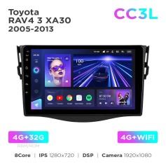 Radio samochodowe do Toyota RAV4 3 XA30 2005-2016 (F1) Teyes CC3L 4+32 Gb 9"