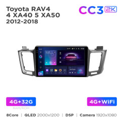 Radio samochodowe Teyes CC3 2k 4+32 Gb Toyota RAV4 4 XA40 5 XA50 2012-2018 10