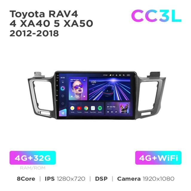 Radio samochodowe do Toyota RAV4 4 XA40 5 XA50 2012-2018 Teyes CC3L 4+32 Gb 10"