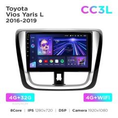 Radio samochodowe do Toyota Vios Yaris L 2016-2019 Teyes CC3L 4+32 Gb 10"