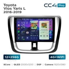 Radio samochodowe Teyes CC4 Pro 2k 12+256 Gb Toyota Vios Yaris L 2016-2019 10"