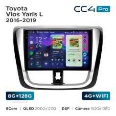 Radio samochodowe Teyes CC4 Pro 2k 8+128 Gb Toyota Vios Yaris L 2016-2019 10"