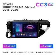 Radio samochodowe Teyes CC3 2k 6+128 Gb Toyota Hilux Pick Up AN120 2015-2020 10"