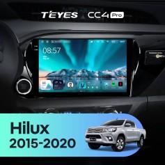Radio samochodowe Teyes CC4 Pro 2k 12+256 Gb Toyota Hilux Pick Up AN120 2015-2020 10"