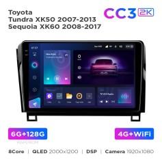 Radio samochodowe Teyes CC3 2k 6+128 Gb Toyota Tundra XK50 2007-2013 / Sequoia XK60 2008-2017 10"