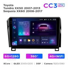 Radio samochodowe Teyes CC3 2k 6+128 Gb 360° Toyota Tundra XK50 2007-2013 / Sequoia XK60 2008-2017 10"