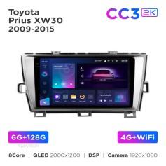 Radio samochodowe Teyes CC3 2k 6+128 Gb Toyota Prius XW30 2009-2015 9"