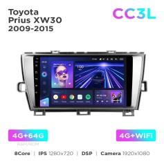 Radio samochodowe Teyes CC3L 4+64 Gb Toyota Prius XW30 2009-2015 9"