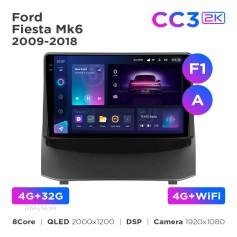 Radio samochodowe Teyes CC3 2k 4+32 Gb Ford Fiesta Mk6 2009-2018 (F1) (A) 9"