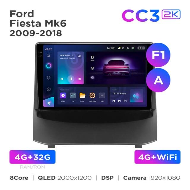 Radio samochodowe Teyes CC3 2k 4+32 Gb Ford Fiesta Mk6 2009-2018 (F1) (A) 9"