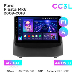 Radio samochodowe Teyes CC3L 4+64 Gb Ford Fiesta Mk6 2009-2018 (F1) (A) 9"
