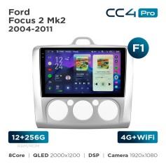 Radio samochodowe Teyes CC4 Pro 2k 12+256 Gb Ford Focus 2 Mk2 2004-2011 (F1) 9"