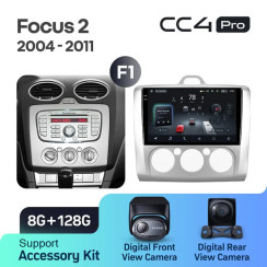 Radio samochodowe Teyes CC4 Pro 2k 8+128 Gb Ford Focus 2 Mk2 2004-2011 (F1) 9"