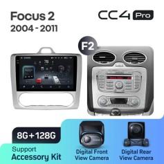 Radio samochodowe Teyes CC4 Pro 2k 8+128 Gb Ford Focus 2 Mk2 2004-2011 (F2) 9"