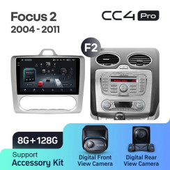 Radio samochodowe Teyes CC4 Pro 2k 8+128 Gb Ford Focus 2 Mk2 2004-2011 (F2) 9"