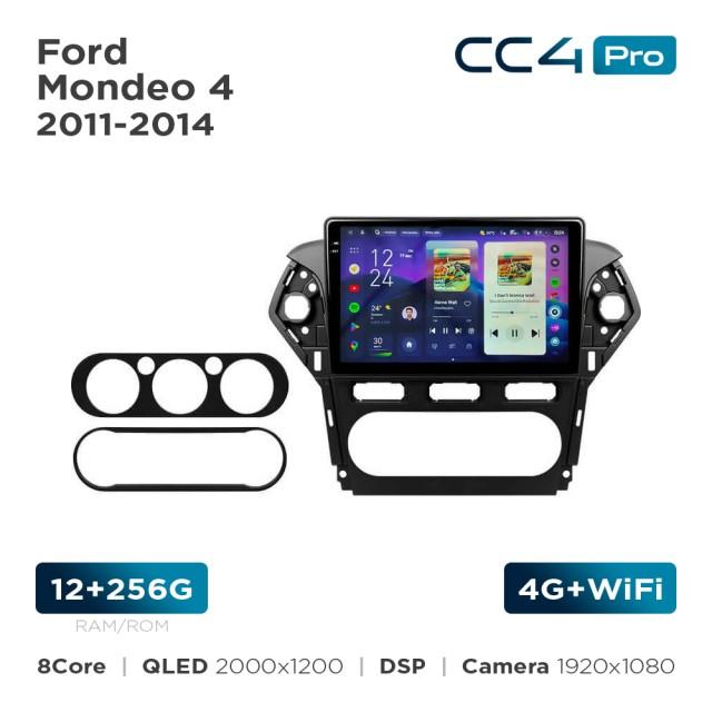 Radio samochodowe Teyes CC4 Pro 2k 12+256 Gb Ford Mondeo 4 2011-2014 10"