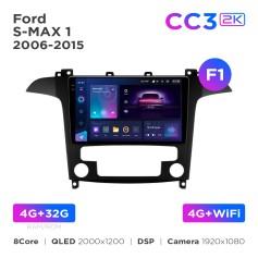Radio samochodowe Teyes CC3 2k 4+32 Gb Ford S-MAX 1 2006-2015 (F1) 9"