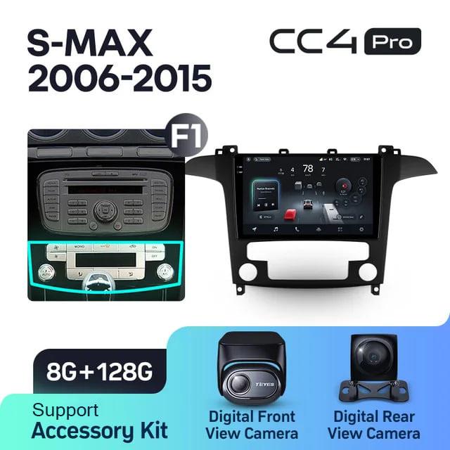 Radio samochodowe Teyes CC4 Pro 2k 8+128 Gb Ford S-MAX 1 2006-2015 (F1) 9"