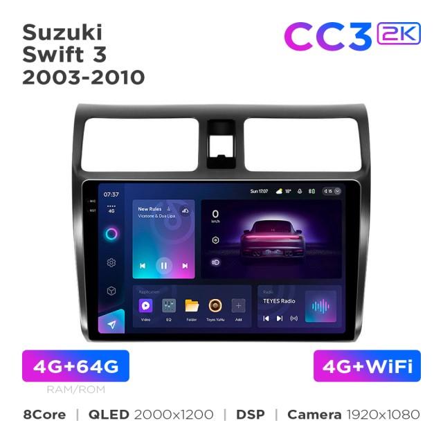 Radio samochodowe Teyes CC3 2k 4+64 Gb Suzuki Swift 3 2003-2010 10