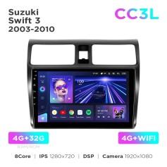 Radio samochodowe do Suzuki Swift 3 2003-2010 Teyes CC3L 4+32 Gb 10"