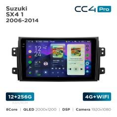 Radio samochodowe Teyes CC4 Pro 2k 12+256 Gb Suzuki SX4 1 2006-2014 9"