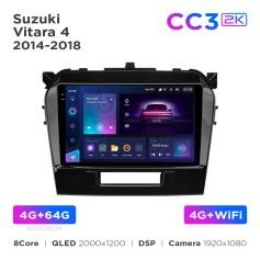 Radio samochodowe Teyes CC3 2k 4+64 Gb Suzuki Vitara 4 2014-2018 9"