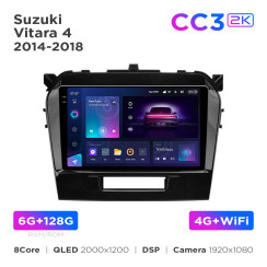 Radio samochodowe Teyes CC3 2k 6+128 Gb Suzuki Vitara 4 2014-2018 9"